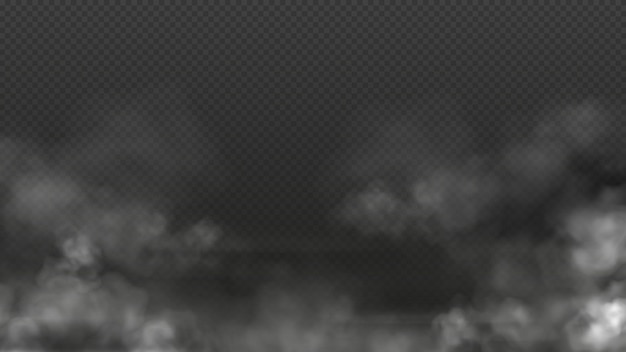 fog smoke white smog clouds on floor morning mist over the ground or water surface perspective view