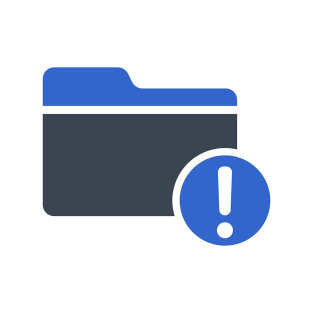 Folder error icon