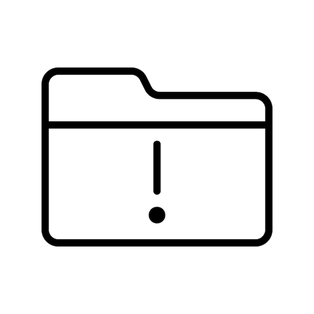 Folder error icon
