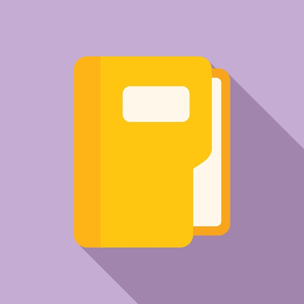 Folder icon flat vector Crm database Data system