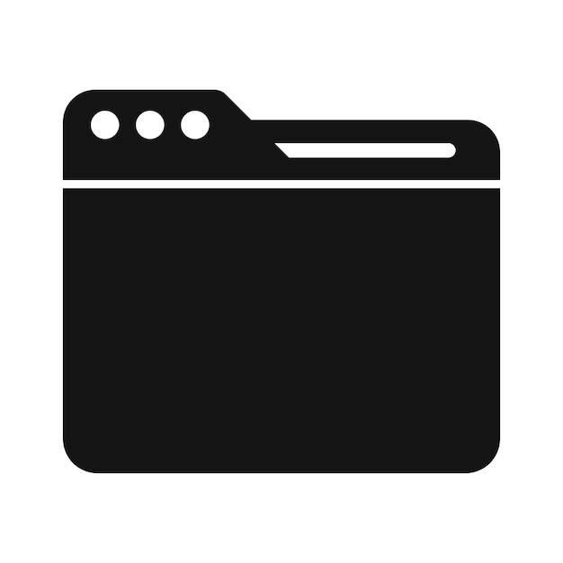 folder internet web browser window interface technology icon vector design