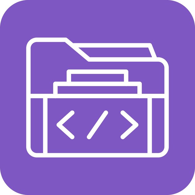 Folder vector icon illustration of Web Hosting iconset