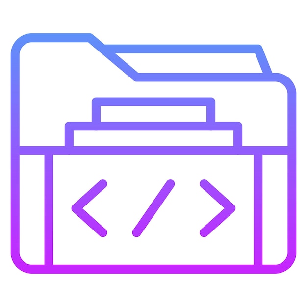 Folder vector icon illustration of Web Hosting iconset