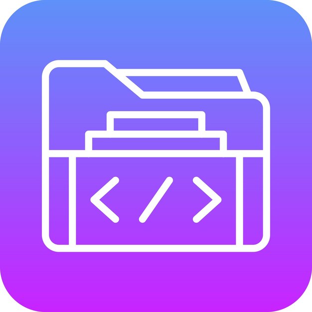 Folder vector icon illustration of Web Hosting iconset