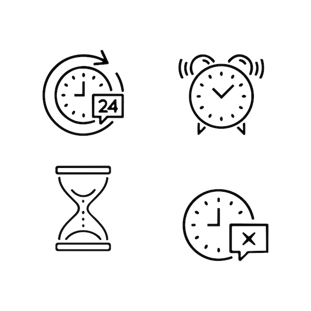 Food delivery Package Delivery shipping related line icon set