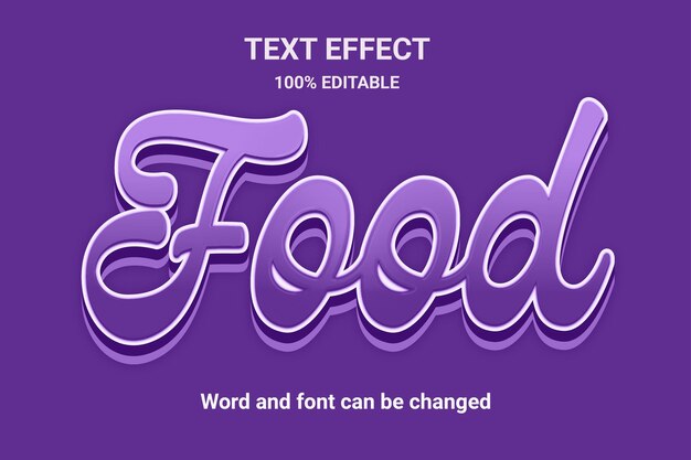 food text effect font style word and font can be changed