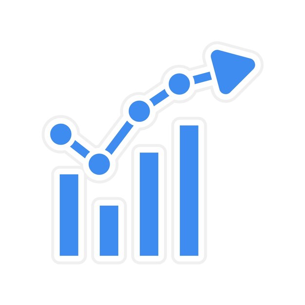 forecasting icon vector image can be used for sales