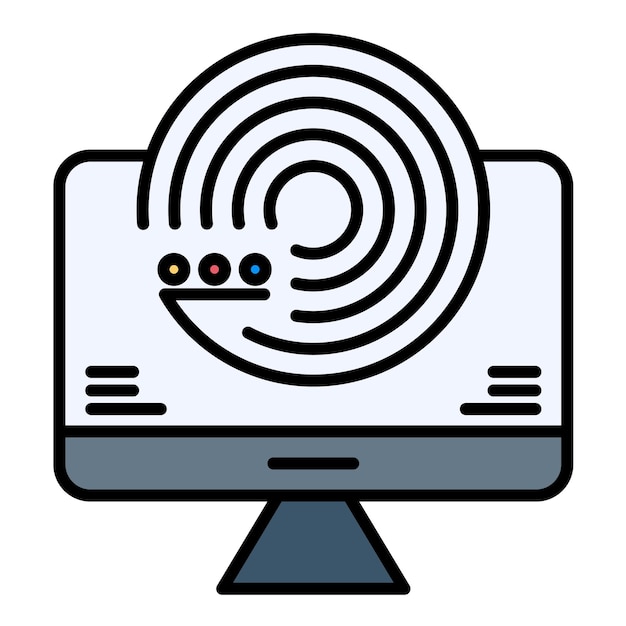 forecasting model flat illustration