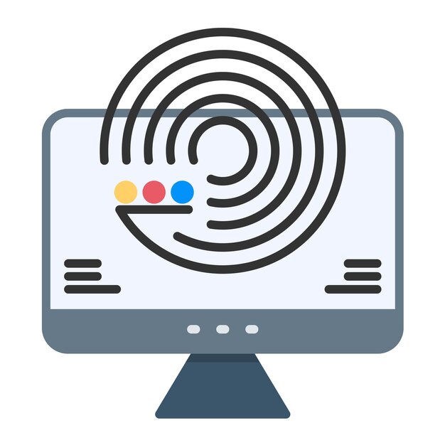 forecasting model flat illustration