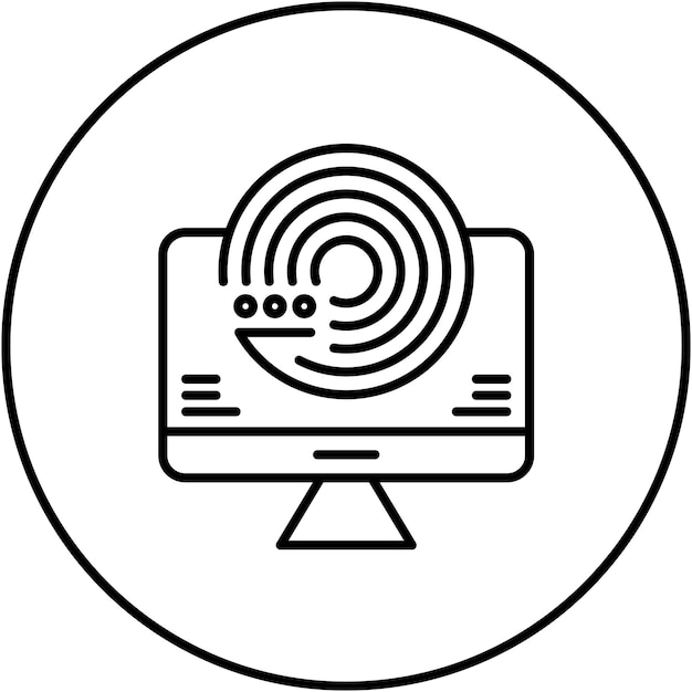 forecasting model icon vector image can be used for data analytics