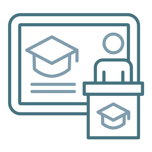 Föreläsning Flat Illustration