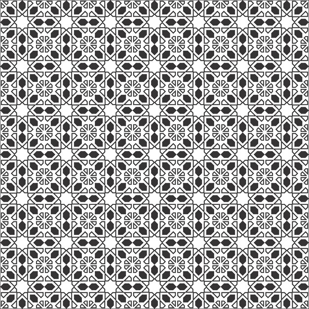 Förenklad geometrisk abstraktion hexagonal och rektangulär texturerad bakgrund med ren svart