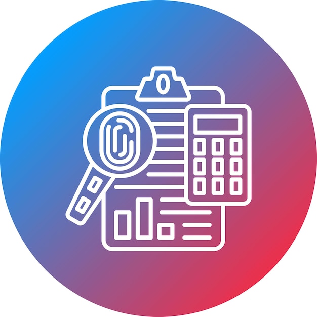 Forensic Accounting icon vector image Can be used for Accounting