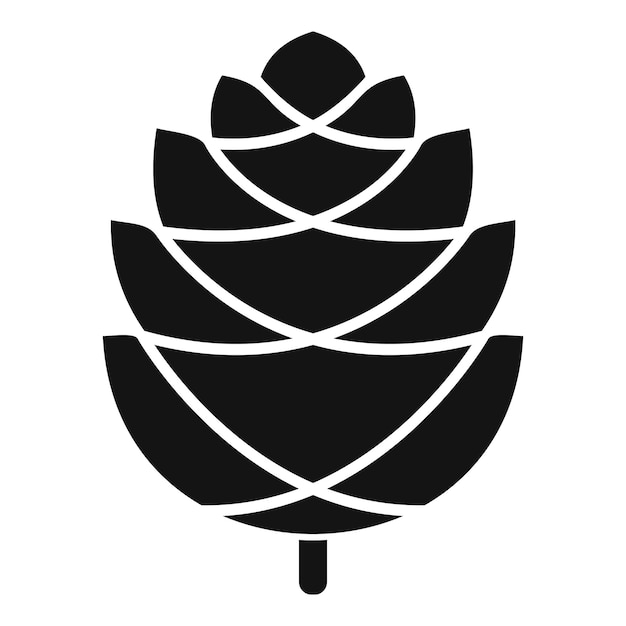 forest pine cone icon simple illustration of forest pine cone vector icon for web design isolated on white background