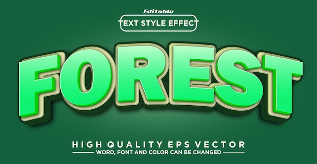 Forest text style effect editable