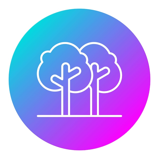 Forest vector icon Can be used for Spring iconset