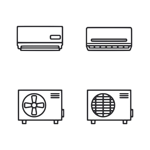 Four different types of air conditioners