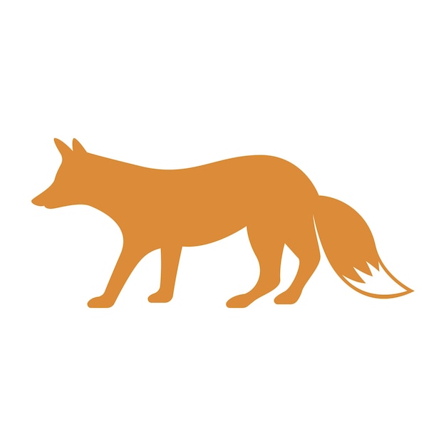 fox icon logo design illustration