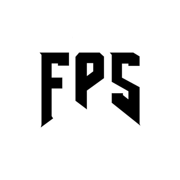 FPS letter logo design for technology company FPS logo design black and white color combination FPS logo FPS vector FPS design FPS icon FPS alphabet FPS typography logo design