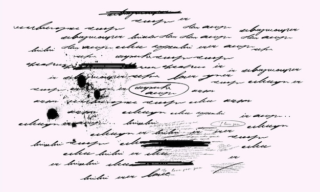 Fragment of a handwritten historical document with ink stains and cursive script