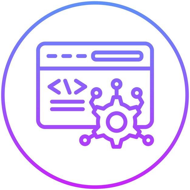 Framework vector icon illustration of No Code iconset