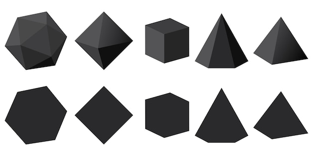 Free Polygonic shapes for branding guide line