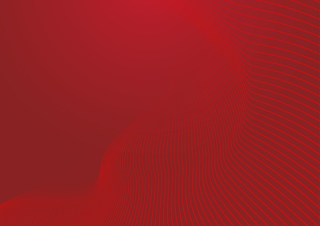 Free vector abstract red background and wave line bacgkround