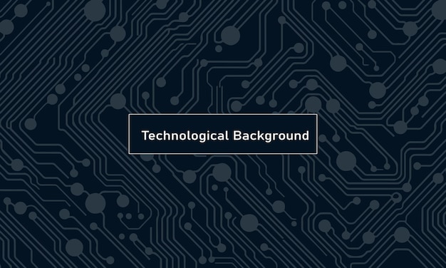 Free vector blue circuit board technology background