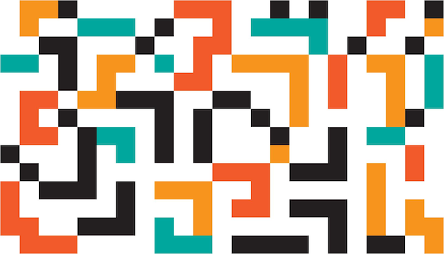 free vector brick block colorful pattern background