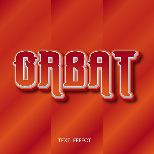 Free vector editable modern text effect