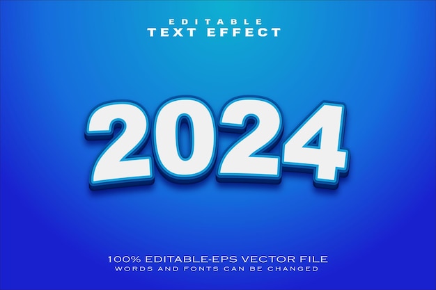 Free vector happy new year 2024 sale illustration with outstanding 3d lettering