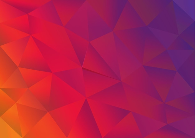Free vector realistic polygonal 3d background