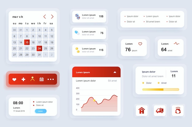 Free vector template for mobile application
