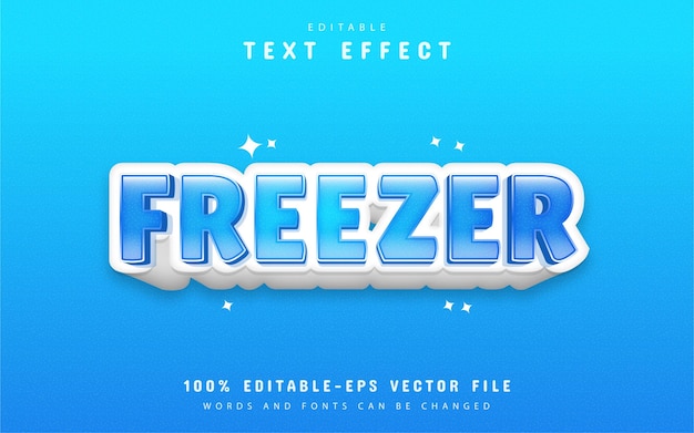 freezer text effect design