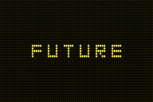 Fremtidigt ord, abstrakt teknologi, futuristisk HUD, vektordigitalt design