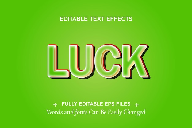 Fresh 3D Eps Editable Text Effect premium Vector