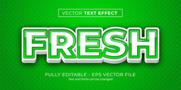 Fresh 3d text effect simple