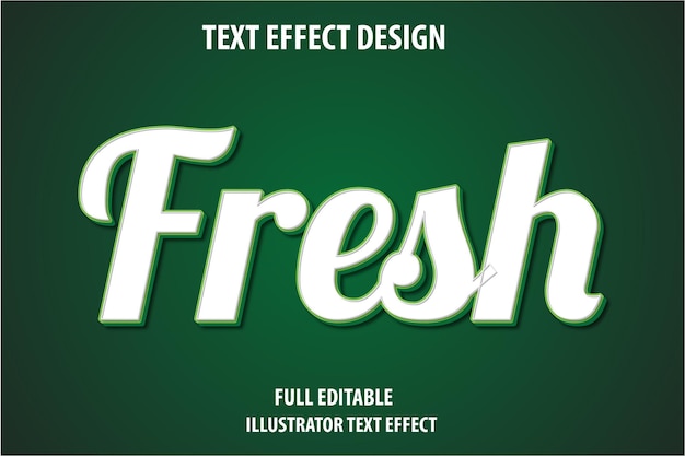 fresh text effect designfull
