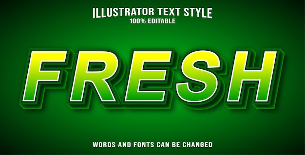 Fresh  text style effect
