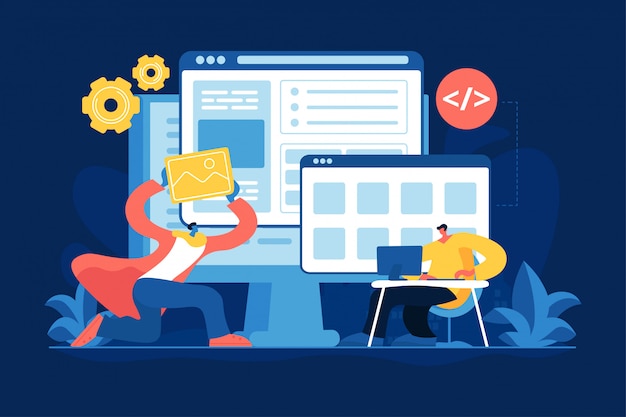 Front end development flat.