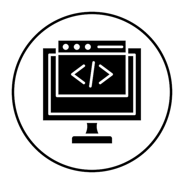Front End Development vector icon Can be used for No Code iconset