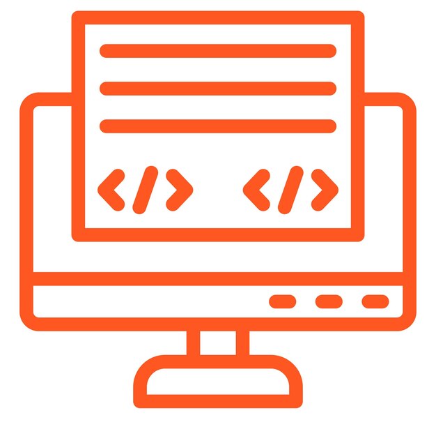 Front End Vector Icon Design Illustration