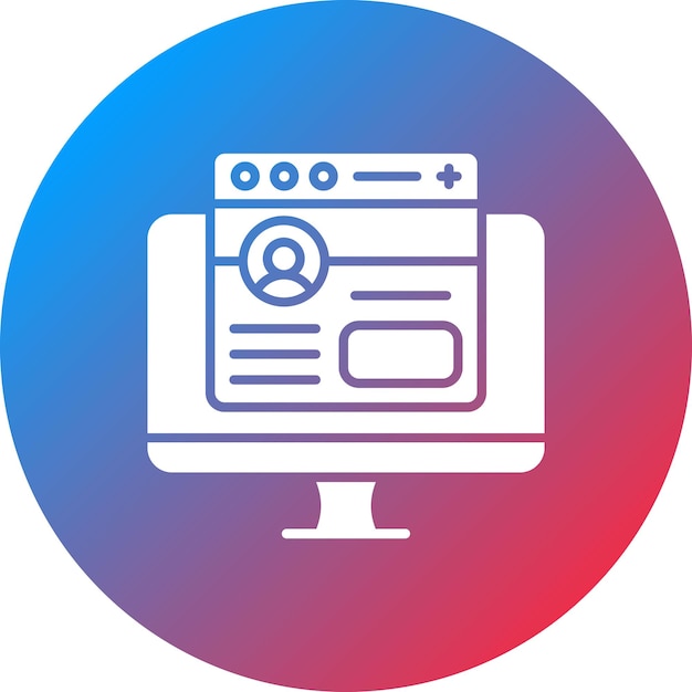 frontend development icon vector image can be used for computer programming