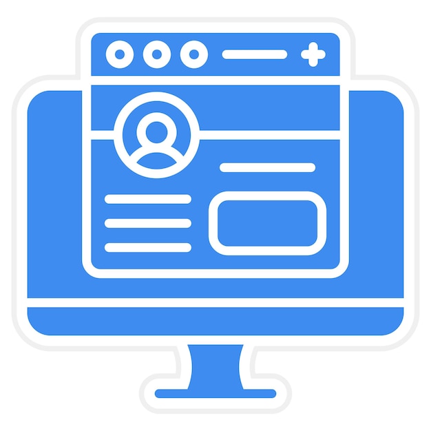 frontend development icon vector image can be used for computer programming