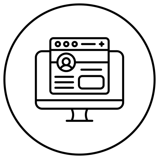 Frontend Development icon vector image Can be used for Computer Programming
