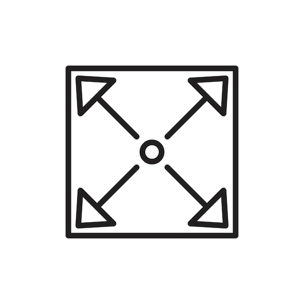Full size icon Simple thin outline