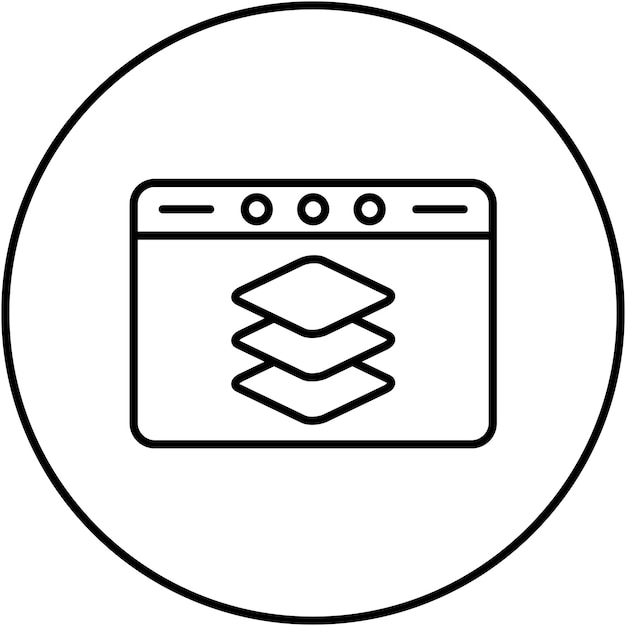 Full Stack Developer icon vector image Can be used for UX and UI