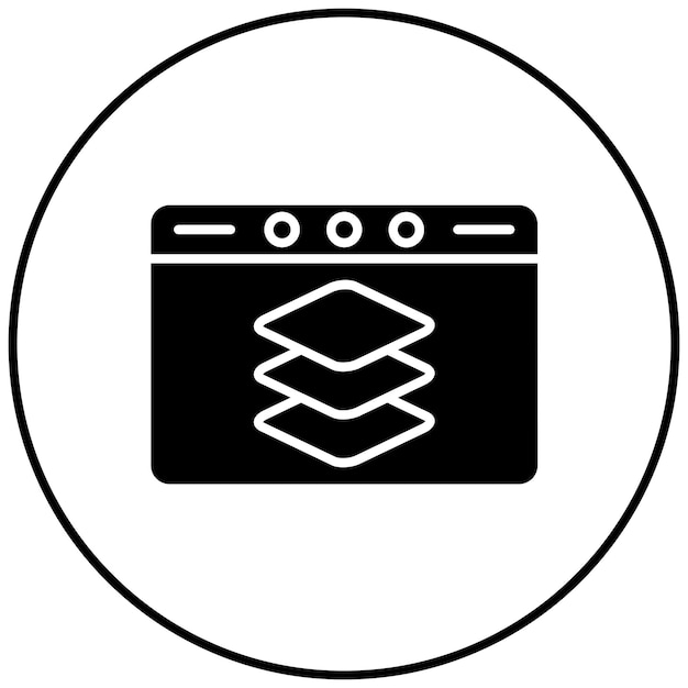 Full Stack Developer icon vector image Can be used for UX and UI