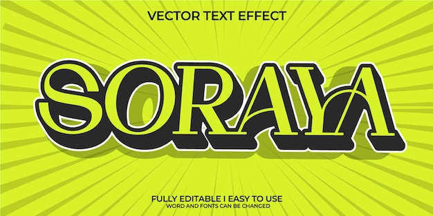 Fully Editable 3D Vector Text Effect