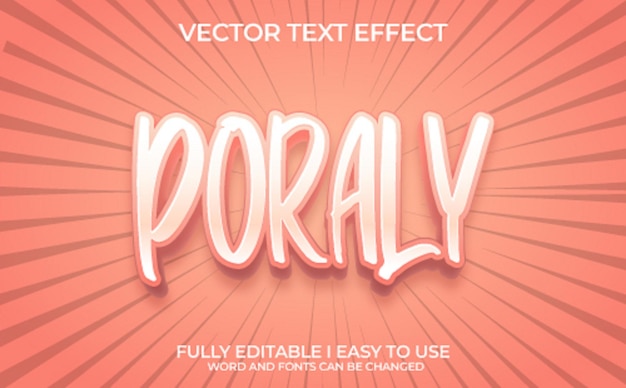 Fully Editable 3D Vector Text Effect